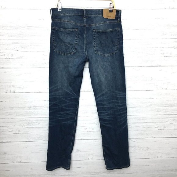 American Eagle Jeans Men's Flex Relaxed Straight Leg Stretch size 32 x 34 - Picture 2 of 13